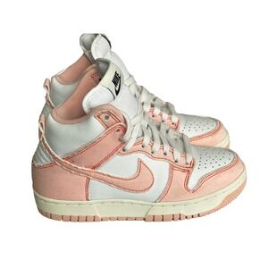 Nike Kids Dunk High 1985 Sneakers Leather Size 5 White/Artic Orange Retro Return